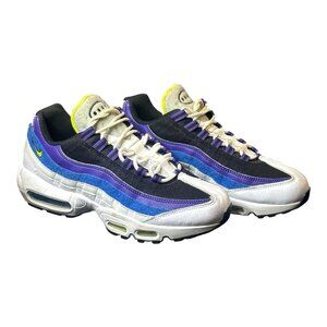 Nike Air Max 95 Kaomoji White Blue And Purple Sneakers Women’s Size 8 DD9600-100